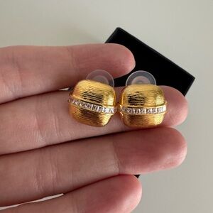 Elegant Gold Stud Earrings